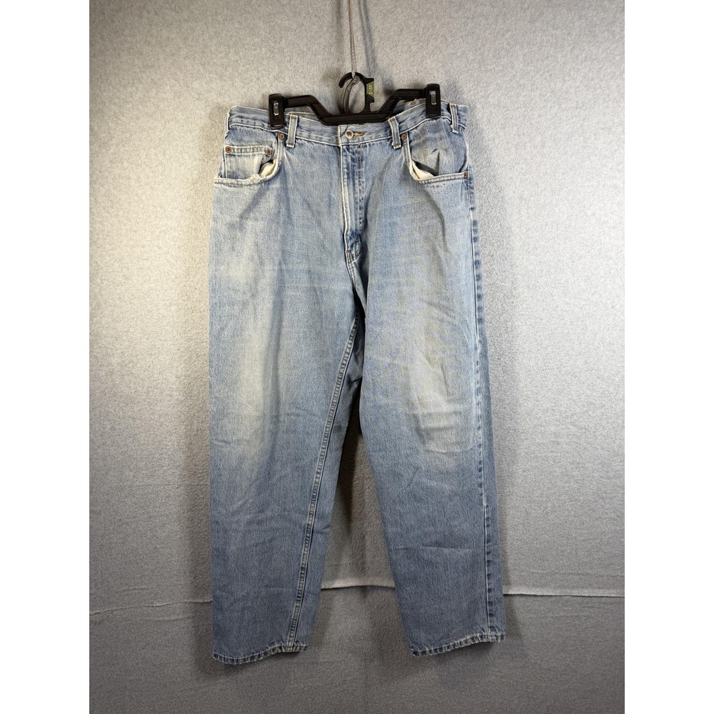 Vintage Arizona Jean Co Jeans Mens 36x32 Blue Loose Relaxed Denim Light Wash